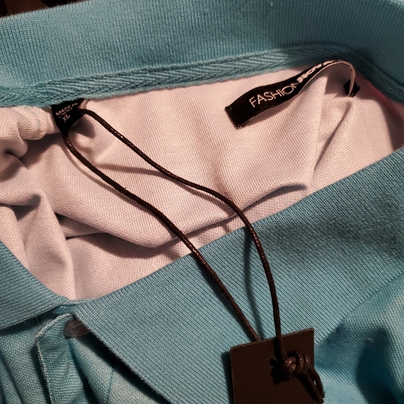 Fashion Nova Gerardo short sleeve tie dye polo shirt polyester size L - Picture 10 of 11